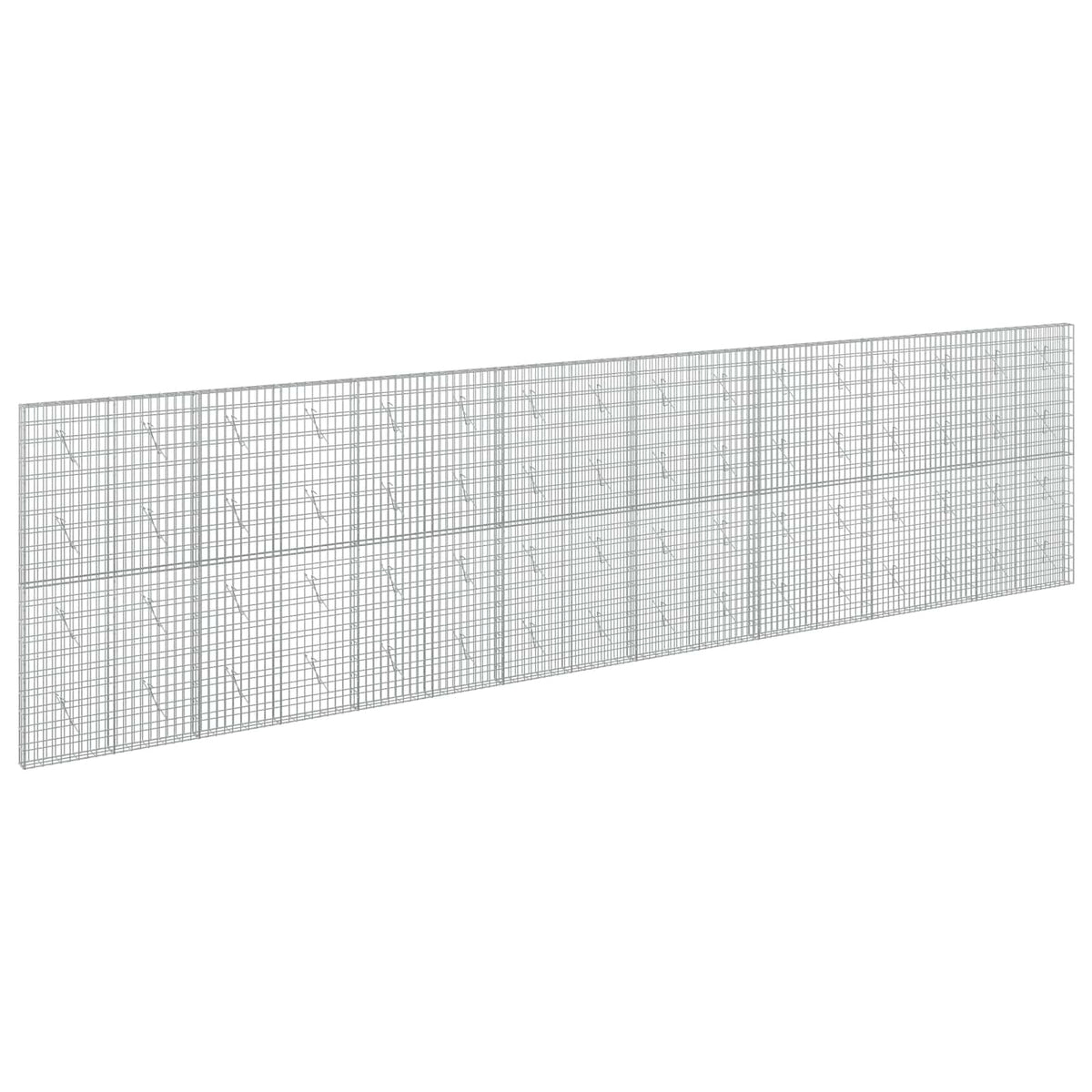 vidaXL Gabion with 5 mm Wire and 5x10 cm Mesh 800x10x200 cm 2