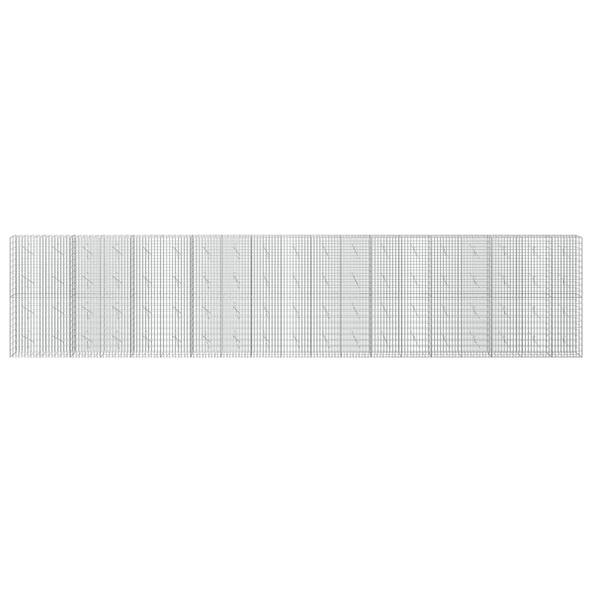 vidaXL Gabion with 5 mm Wire and 5x10 cm Mesh 950x10x200 cm 3