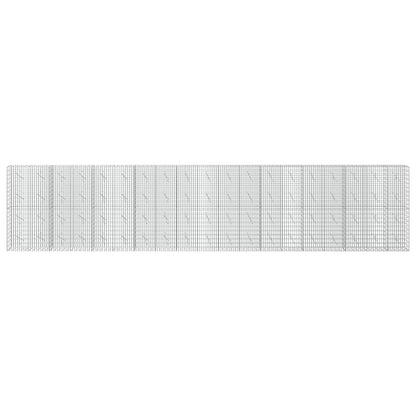 vidaXL Gabion with 5 mm Wire and 5x10 cm Mesh 950x10x200 cm 3