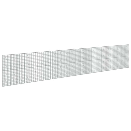 vidaXL Gabion with 5 mm Wire and 5x10 cm Mesh 1100x10x200 cm 2