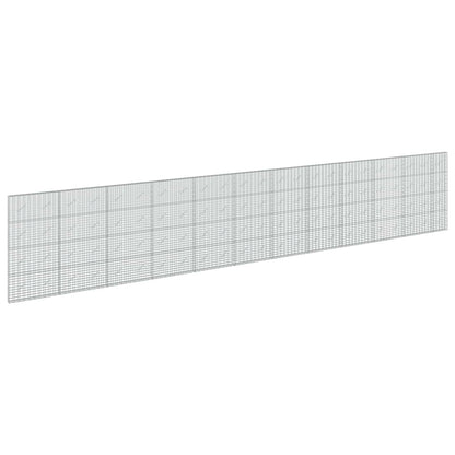 vidaXL Gabion with 5 mm Wire and 5x10 cm Mesh 1150x10x200 cm 2