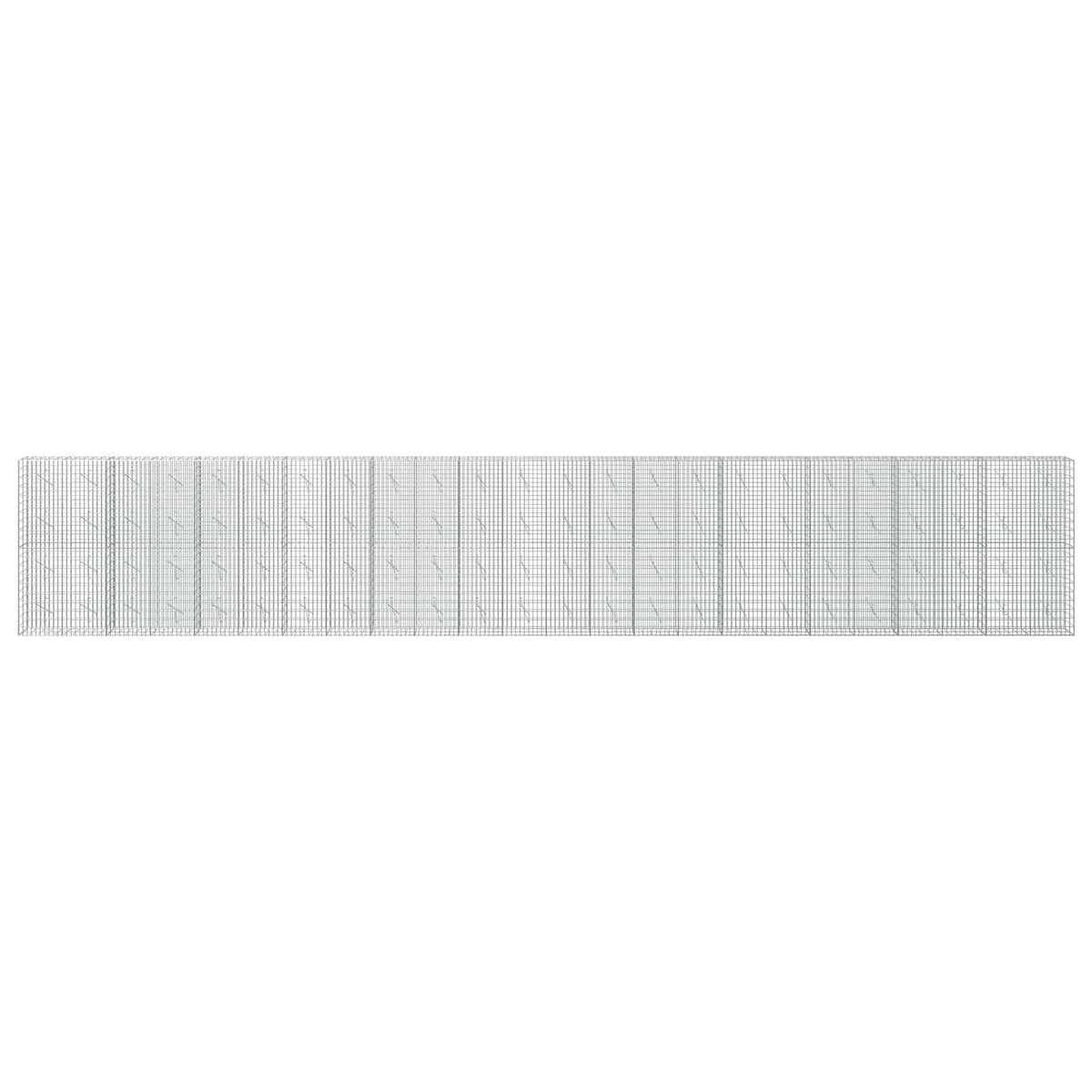 vidaXL Gabion with 5 mm Wire and 5x10 cm Mesh 1200x10x200 cm 3
