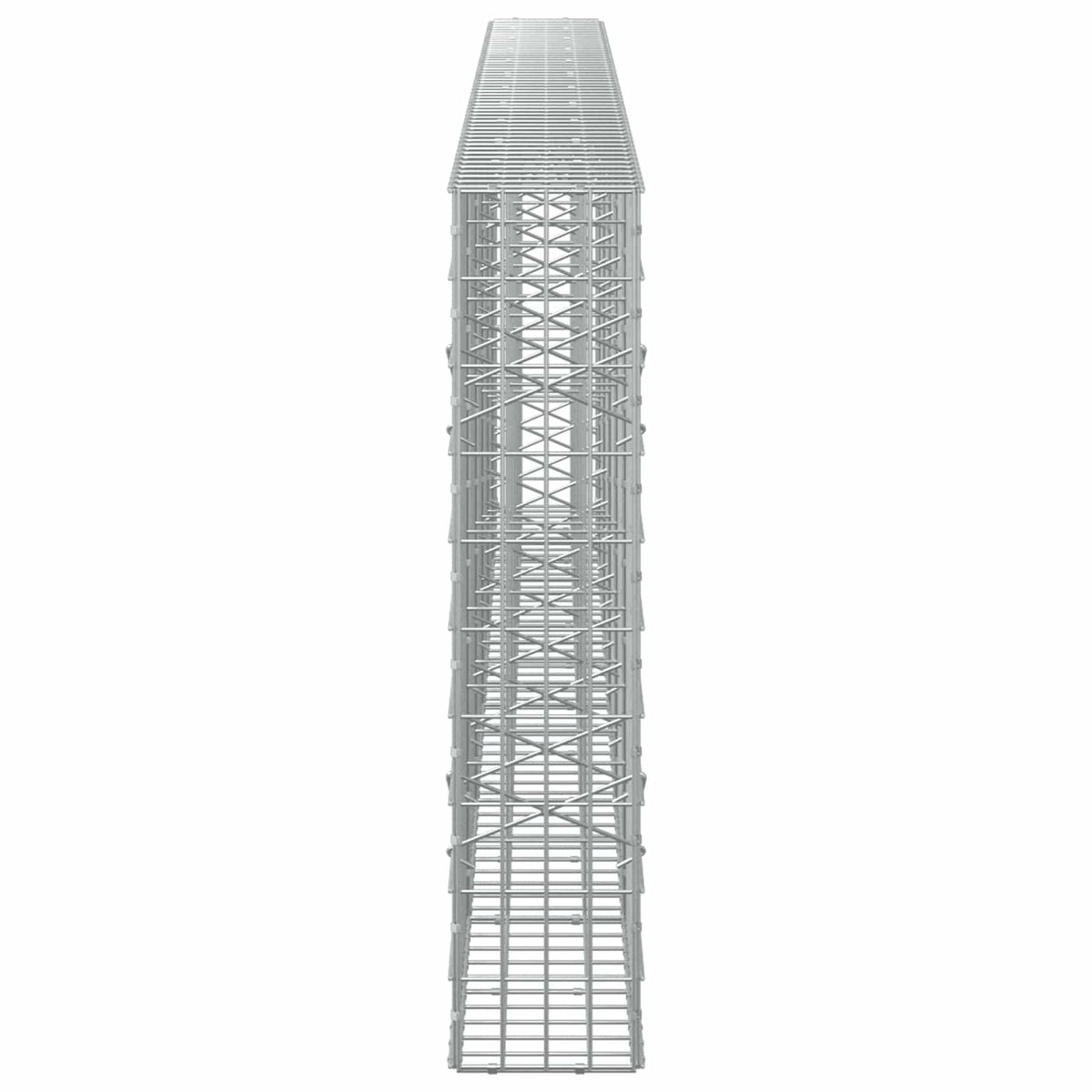 vidaXL Gabion with 5 mm Wire and 5x10 cm Mesh 550x20x100 cm 4