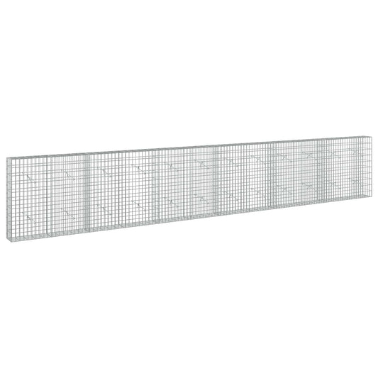 vidaXL Gabion with 5 mm Wire and 5x10 cm Mesh 600x20x100 cm 2