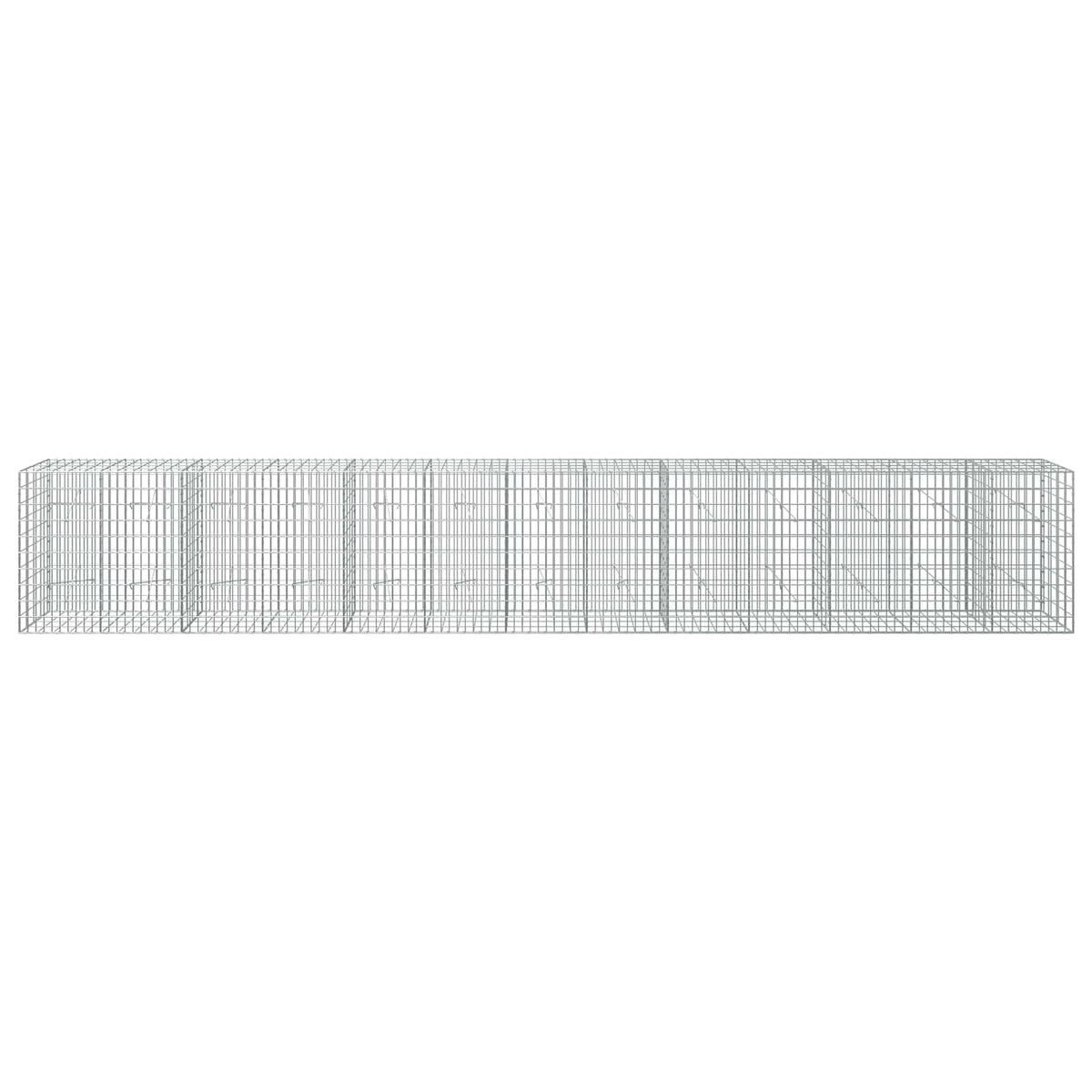 vidaXL Gabion with 5 mm Wire and 5x10 cm Mesh 650x20x100 cm 3