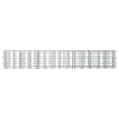 vidaXL Gabion with 5 mm Wire and 5x10 cm Mesh 650x20x100 cm 3