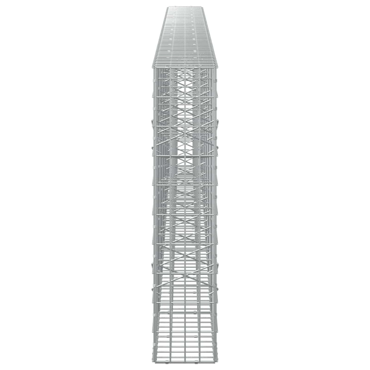 vidaXL Gabion with 5 mm Wire and 5x10 cm Mesh 650x20x100 cm 4