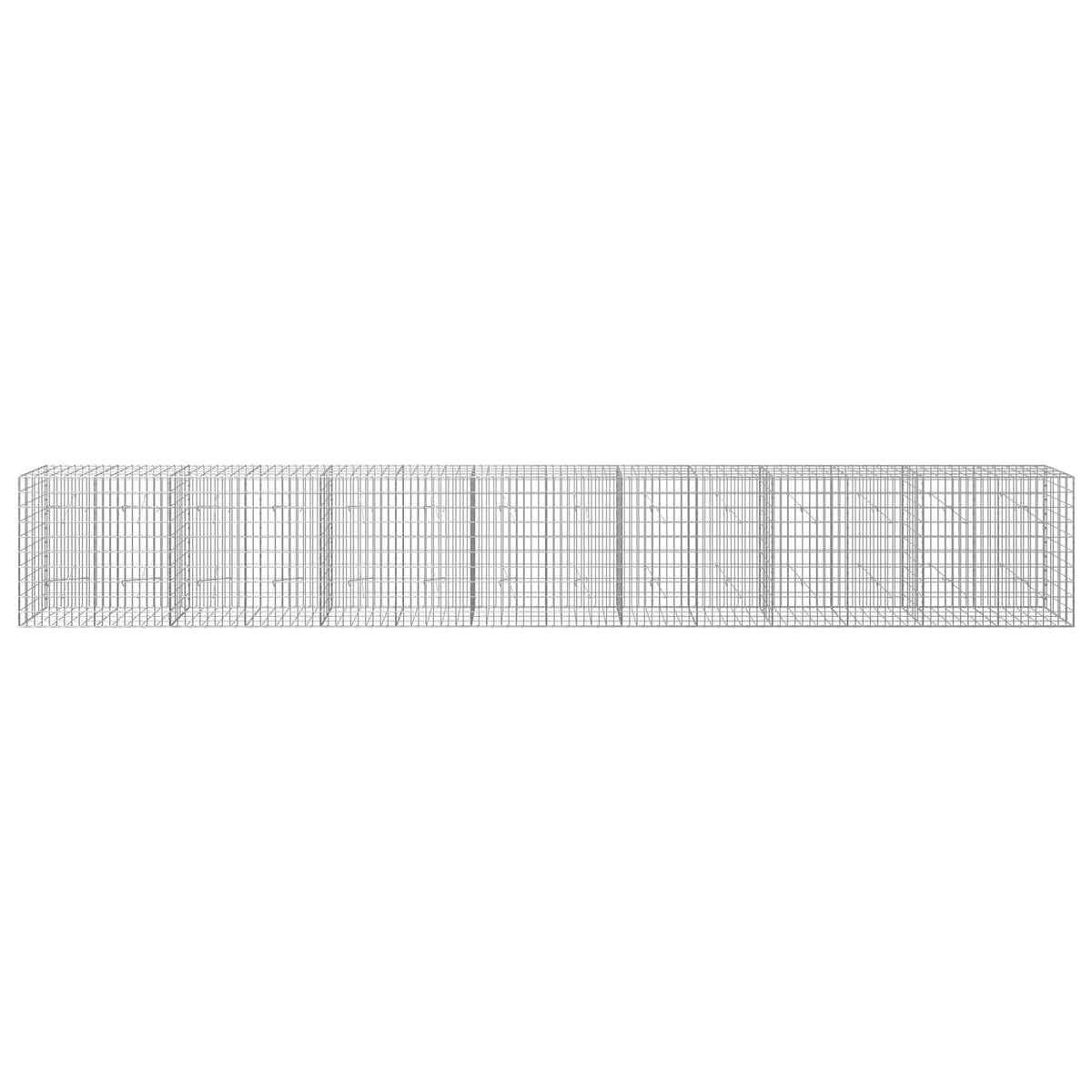 vidaXL Gabion with 5 mm Wire and 5x10 cm Mesh 700x20x100 cm 3