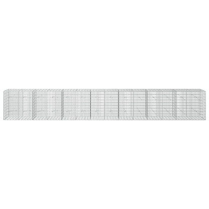 vidaXL Gabion with 5 mm Wire and 5x10 cm Mesh 700x20x100 cm 3