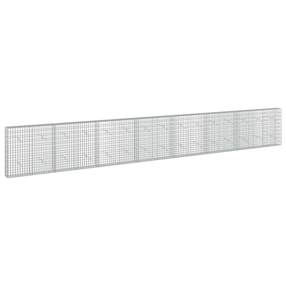 vidaXL Gabion with 5 mm Wire and 5x10 cm Mesh 750x20x100 cm 2