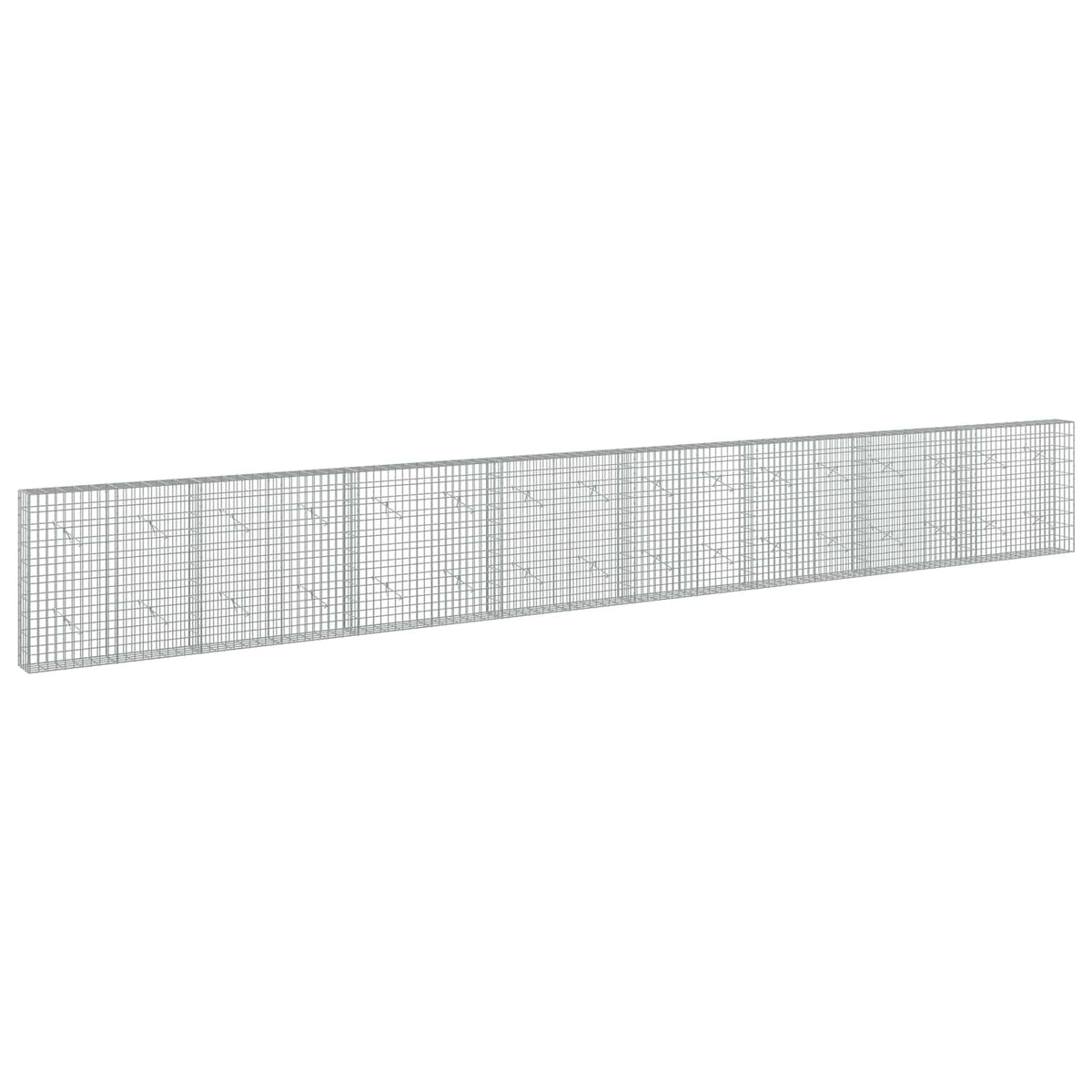 vidaXL Gabion with 5 mm Wire and 5x10 cm Mesh 800x20x100 cm 2