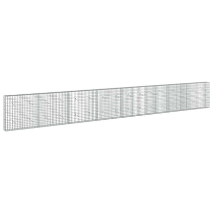 vidaXL Gabion with 5 mm Wire and 5x10 cm Mesh 800x20x100 cm 2