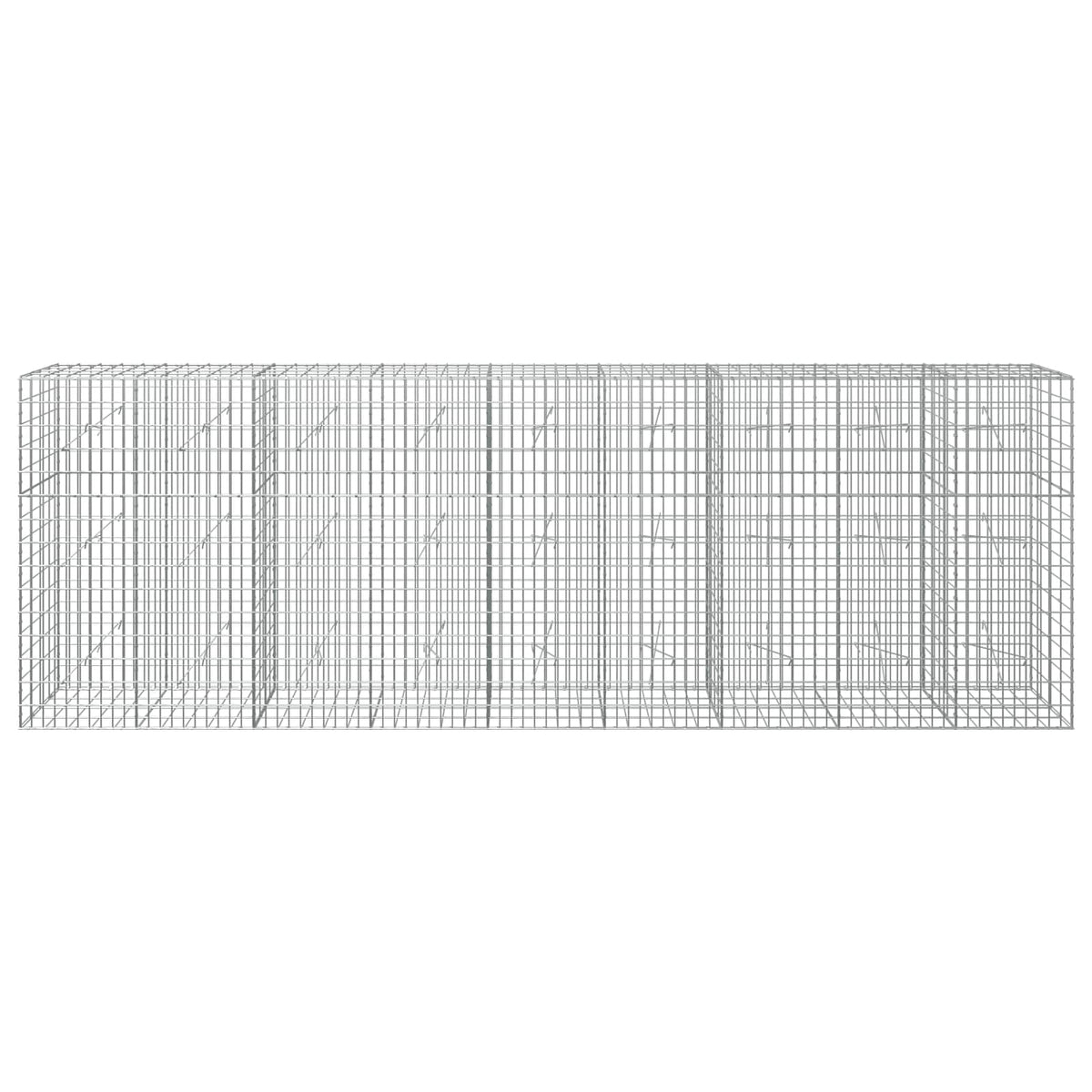 vidaXL Gabion with 5 mm Wire and 5x10 cm Mesh 450x20x150 cm 3