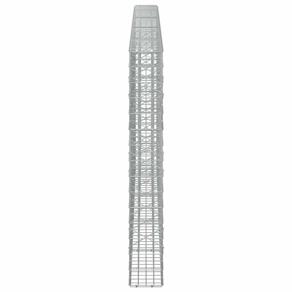 vidaXL Gabion with 5 mm Wire and 5x10 cm Mesh 450x20x150 cm 4