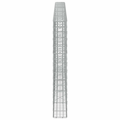 vidaXL Gabion with 5 mm Wire and 5x10 cm Mesh 450x20x150 cm 4