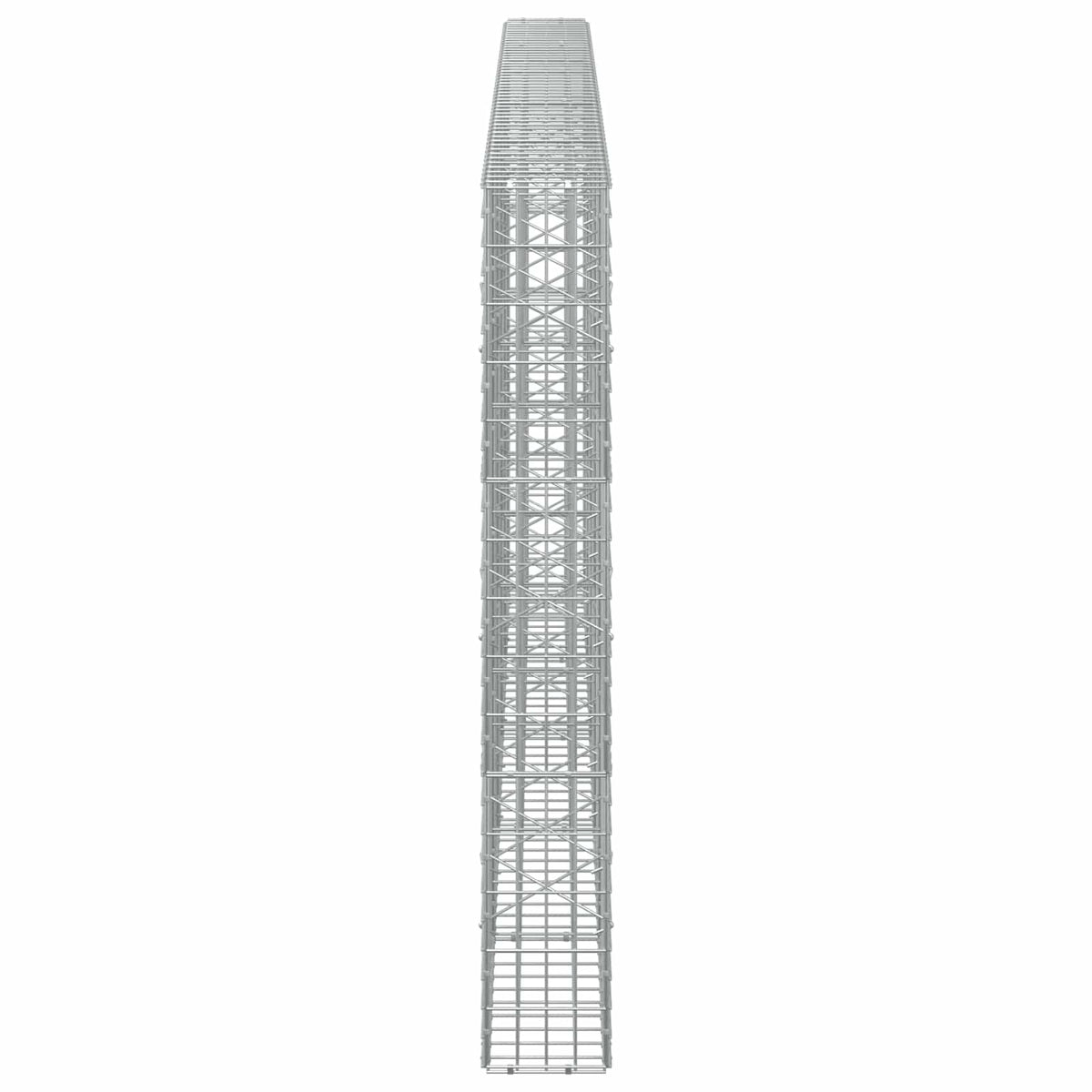 vidaXL Gabion with 5 mm Wire and 5x10 cm Mesh 500x20x150 cm 4