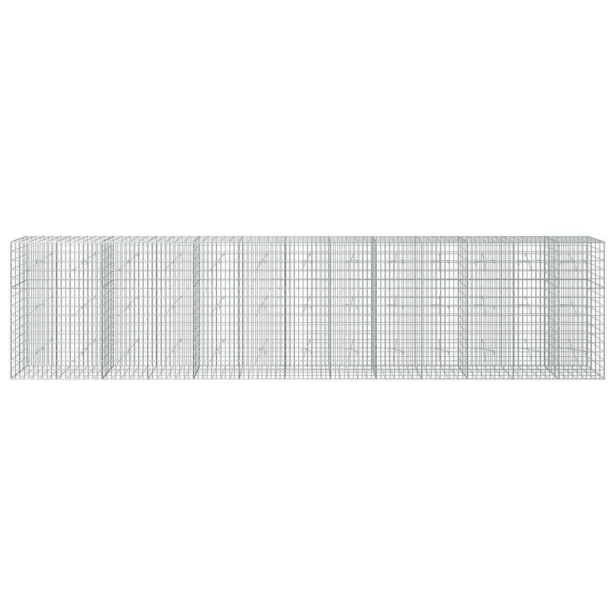 vidaXL Gabion with 5 mm Wire and 5x10 cm Mesh 650x20x150 cm 3