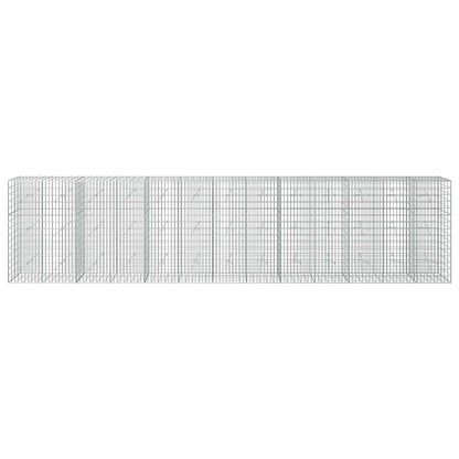 vidaXL Gabion with 5 mm Wire and 5x10 cm Mesh 650x20x150 cm 3