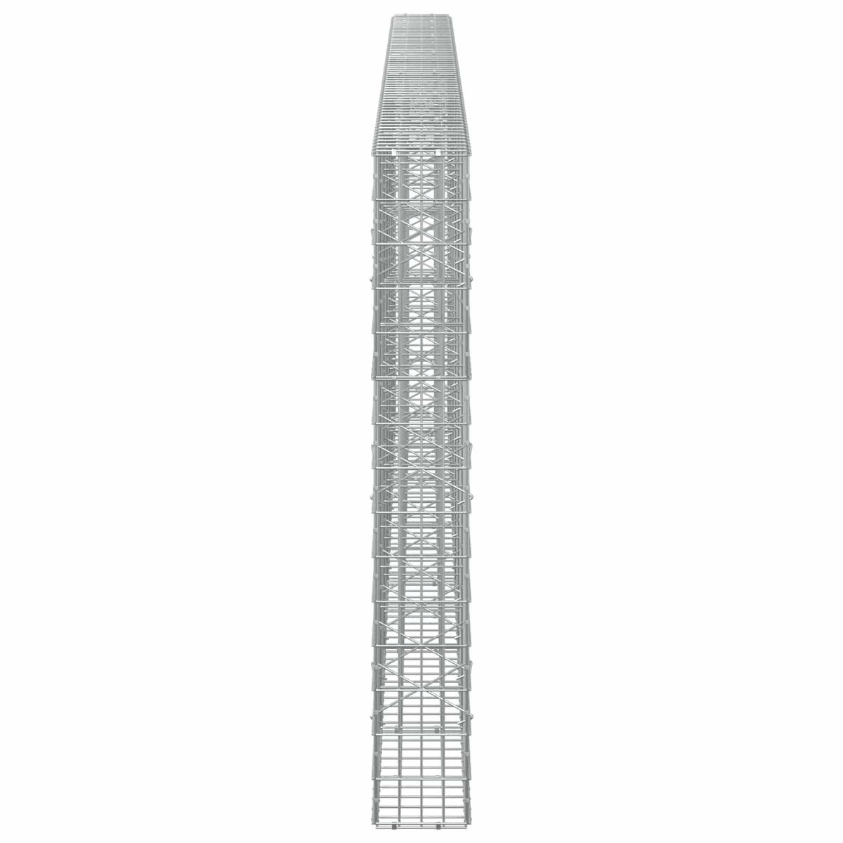 vidaXL Gabion with 5 mm Wire and 5x10 cm Mesh 650x20x150 cm 4