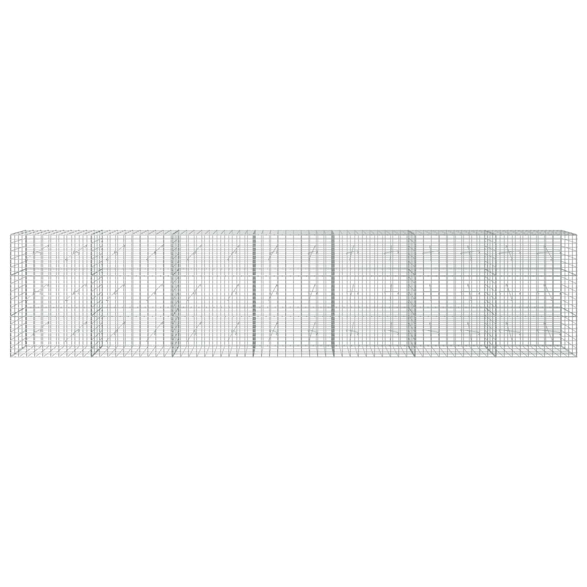 vidaXL Gabion with 5 mm Wire and 5x10 cm Mesh 700x20x150 cm 3