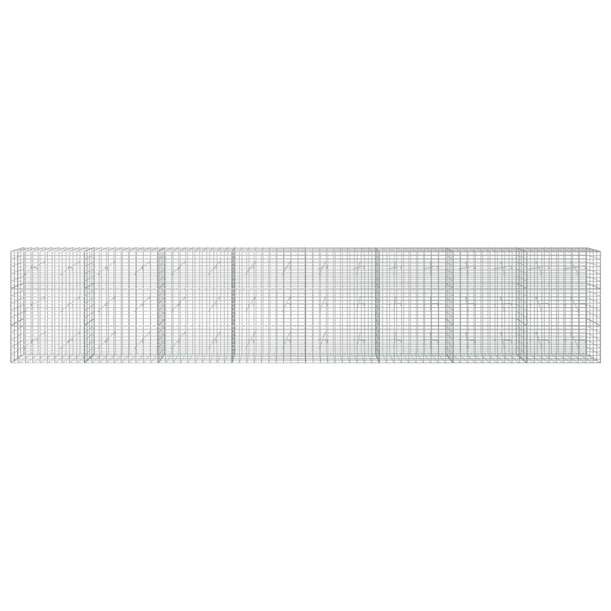 vidaXL Gabion with 5 mm Wire and 5x10 cm Mesh 800x20x150 cm 3