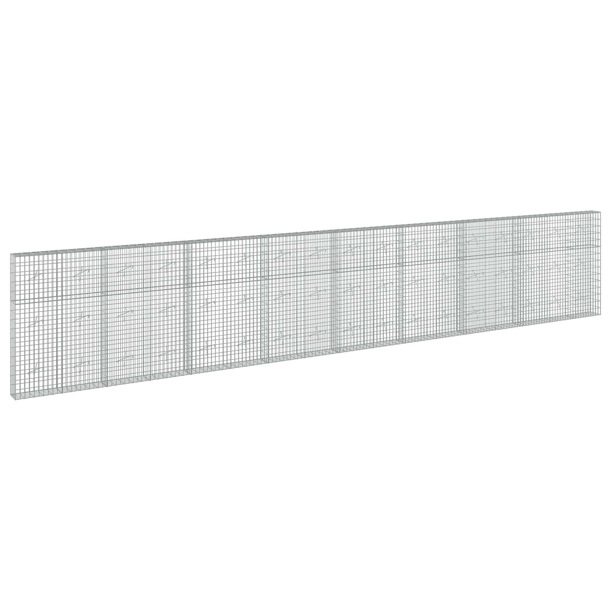 vidaXL Gabion with 5 mm Wire and 5x10 cm Mesh 850x20x150 cm 2