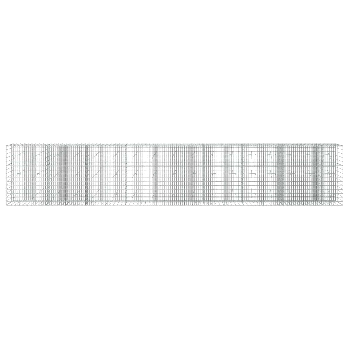 vidaXL Gabion with 5 mm Wire and 5x10 cm Mesh 850x20x150 cm 3