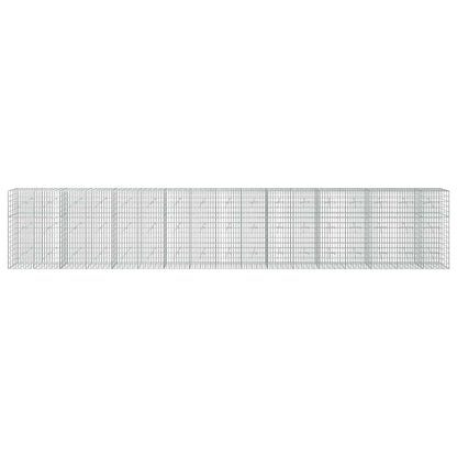 vidaXL Gabion with 5 mm Wire and 5x10 cm Mesh 850x20x150 cm 3