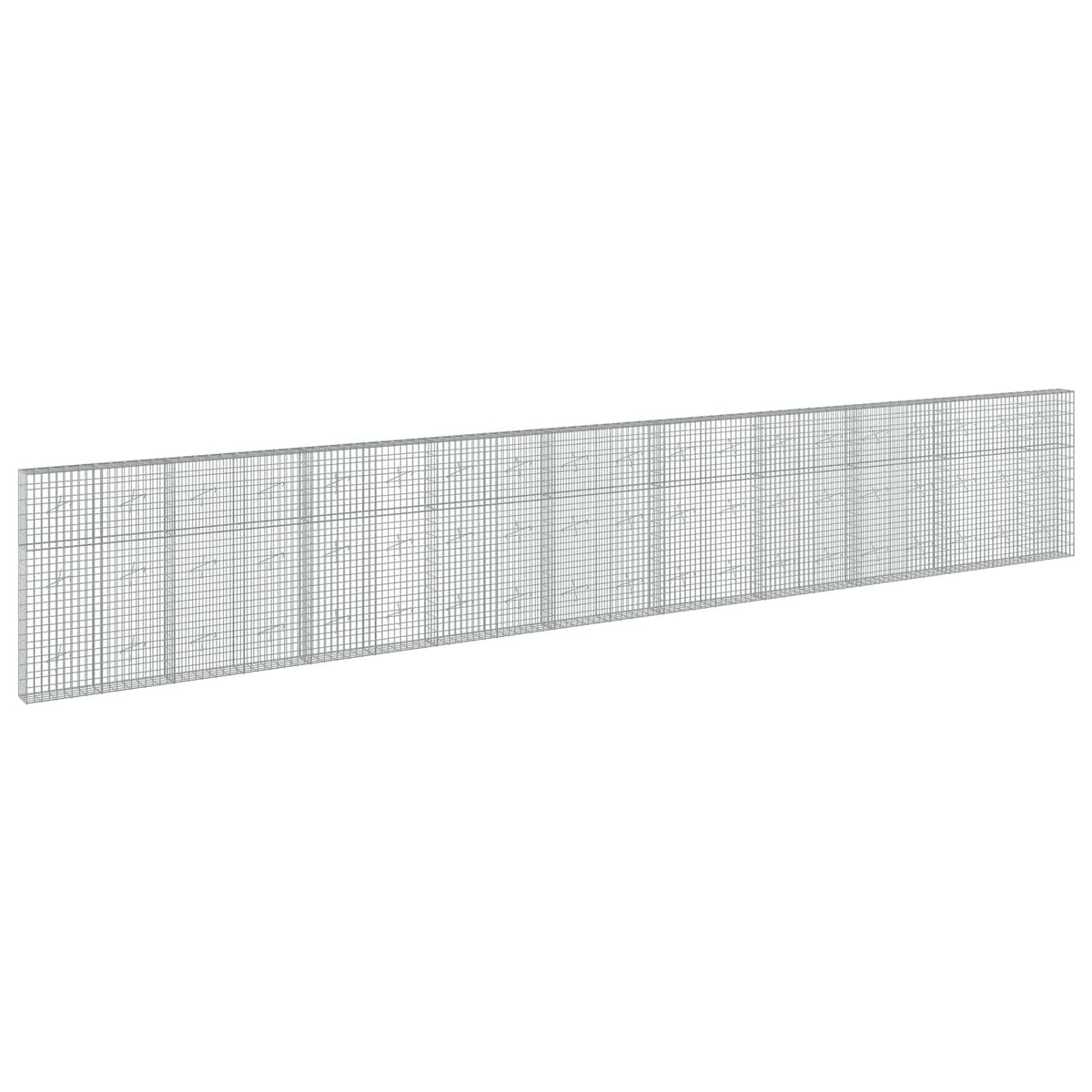 vidaXL Gabion with 5 mm Wire and 5x10 cm Mesh 950x20x150 cm 2