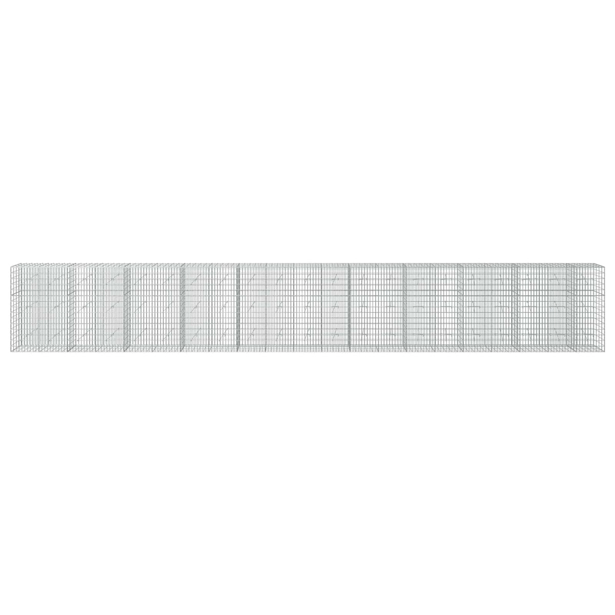 vidaXL Gabion with 5 mm Wire and 5x10 cm Mesh 1050x20x150 cm 3