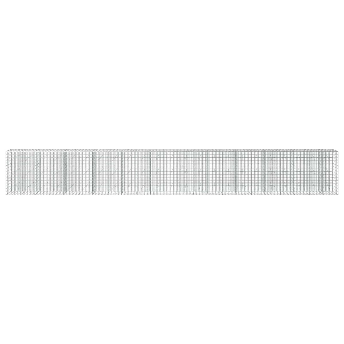 vidaXL Gabion with 5 mm Wire and 5x10 cm Mesh 1150x20x150 cm 3