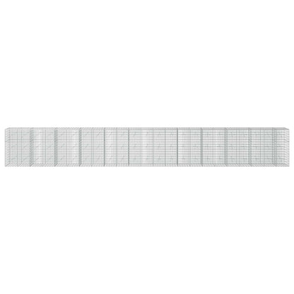 vidaXL Gabion with 5 mm Wire and 5x10 cm Mesh 1150x20x150 cm 3