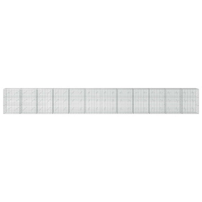 vidaXL Gabion with 5 mm Wire and 5x10 cm Mesh 1200x20x150 cm 3