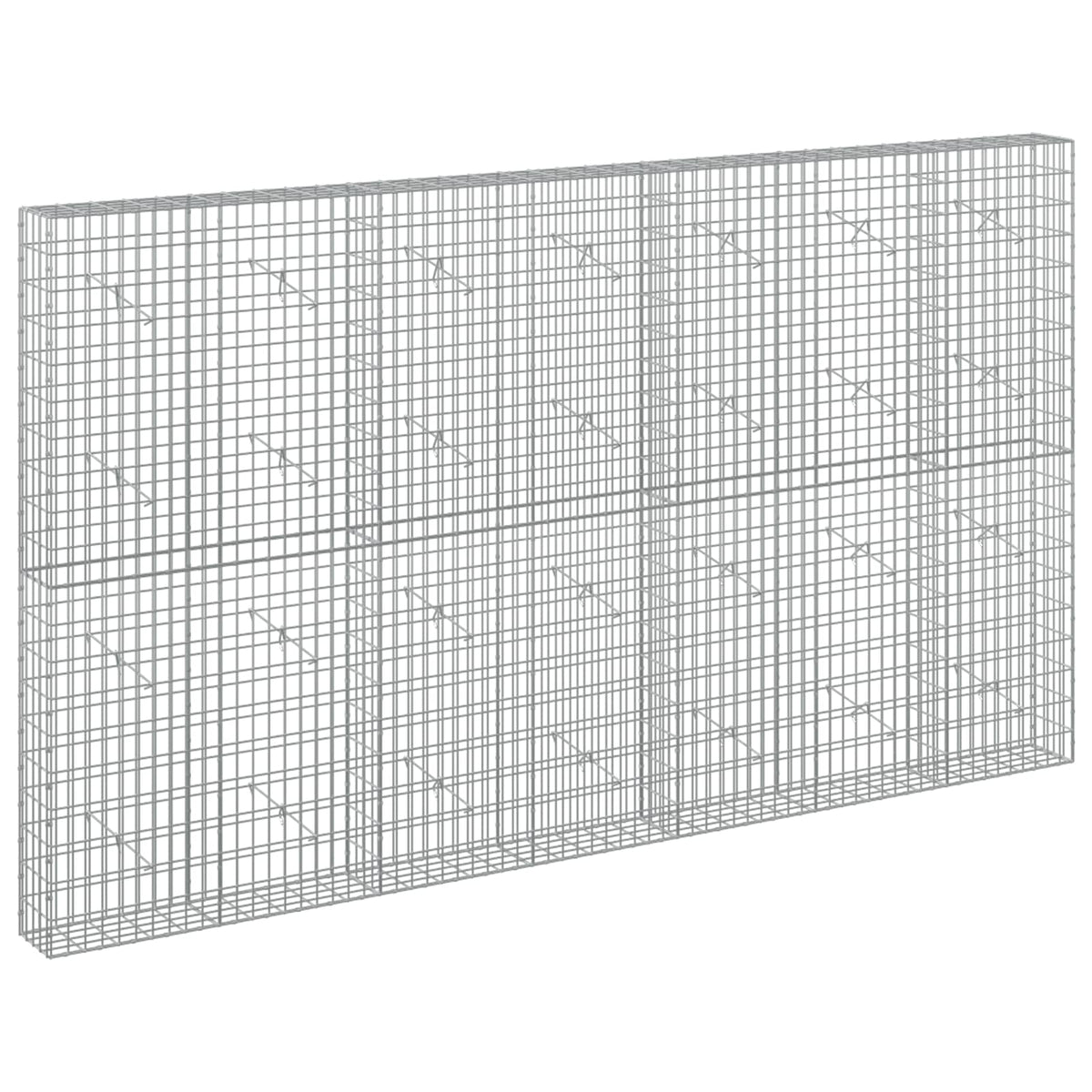 Gabion with 5 mm Wire and 5x10 cm Mesh 50x20x200 cm Height 200 cm Thickness 20 cm 50–1000 cm 350 cm