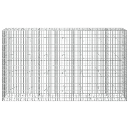 vidaXL Gabion with 5 mm Wire and 5x10 cm Mesh 350x20x200 cm 3