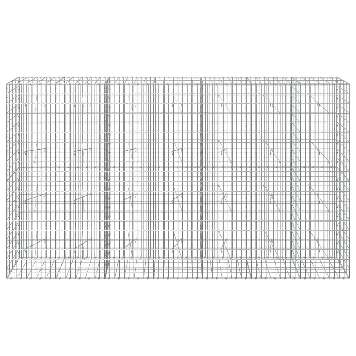 Gabion with 5 mm Wire and 5x10 cm Mesh 50x20x200 cm Height 200 cm Thickness 20 cm 50–1000 cm 350 cm