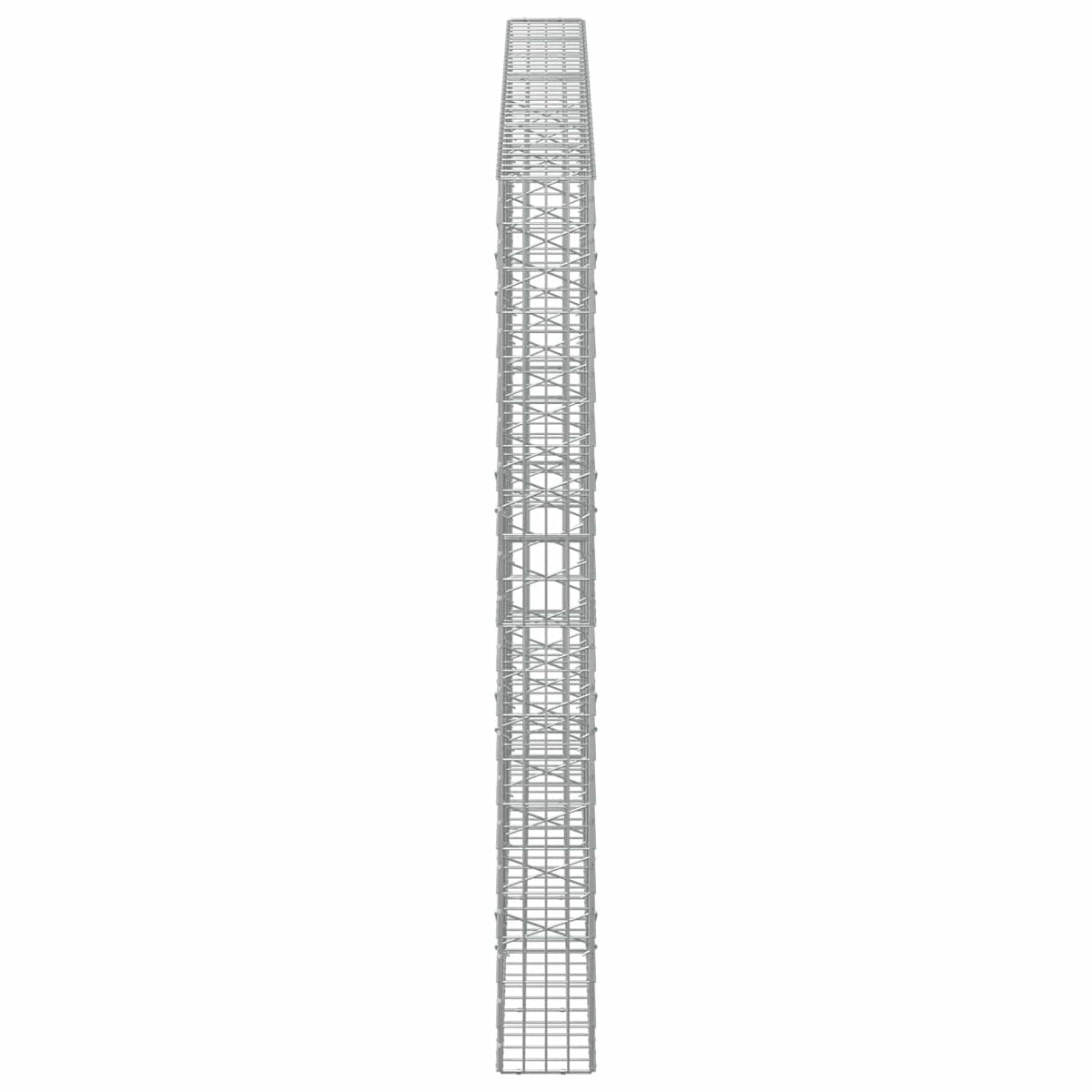 vidaXL Gabion with 5 mm Wire and 5x10 cm Mesh 350x20x200 cm 4