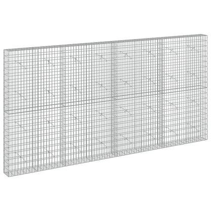 vidaXL Gabion with 5 mm Wire and 5x10 cm Mesh 400x20x200 cm 2