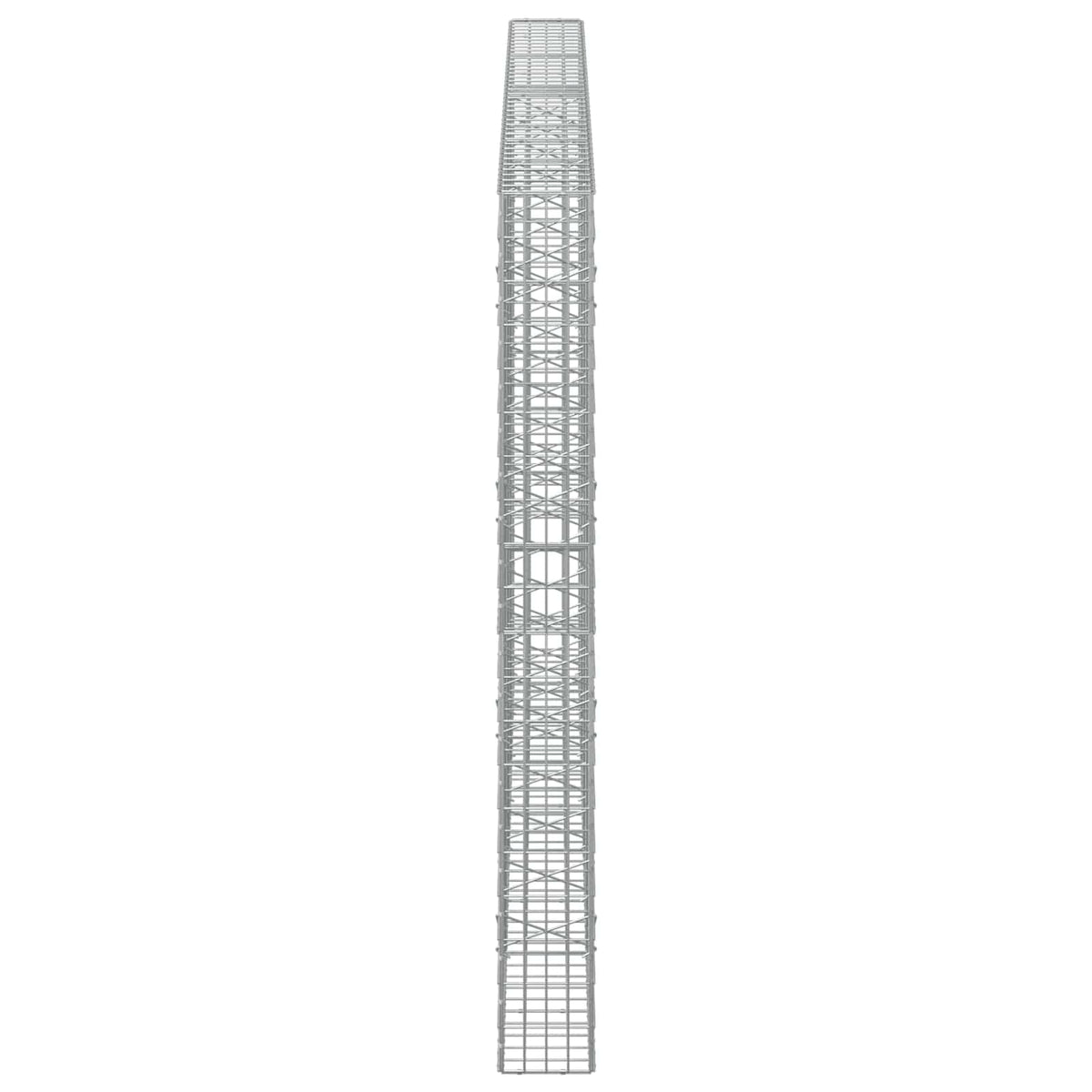 vidaXL Gabion with 5 mm Wire and 5x10 cm Mesh 400x20x200 cm 4