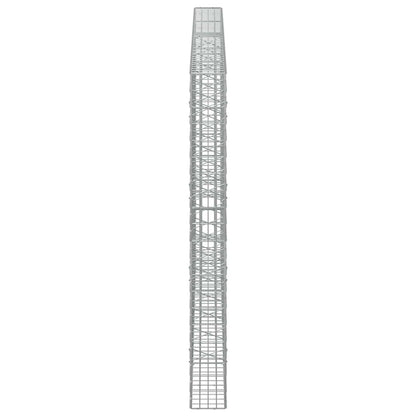 vidaXL Gabion with 5 mm Wire and 5x10 cm Mesh 400x20x200 cm 4
