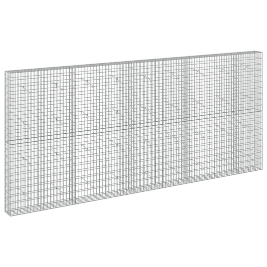vidaXL Gabion with 5 mm Wire and 5x10 cm Mesh 450x20x200 cm 2