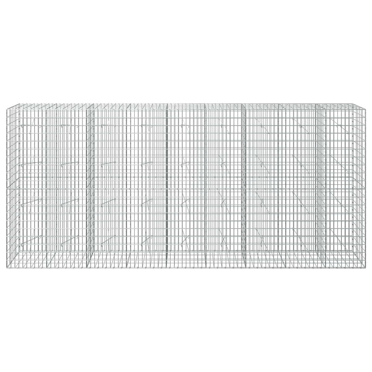 vidaXL Gabion with 5 mm Wire and 5x10 cm Mesh 450x20x200 cm 3