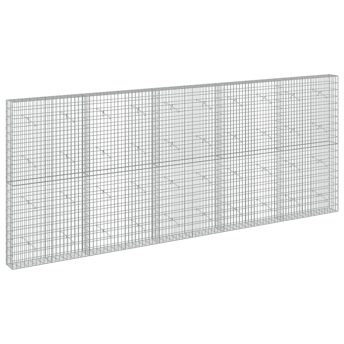 Gabion with 5 mm Wire and 5x10 cm Mesh 50x20x200 cm Height 200 cm Thickness 20 cm 50–1000 cm 500 cm