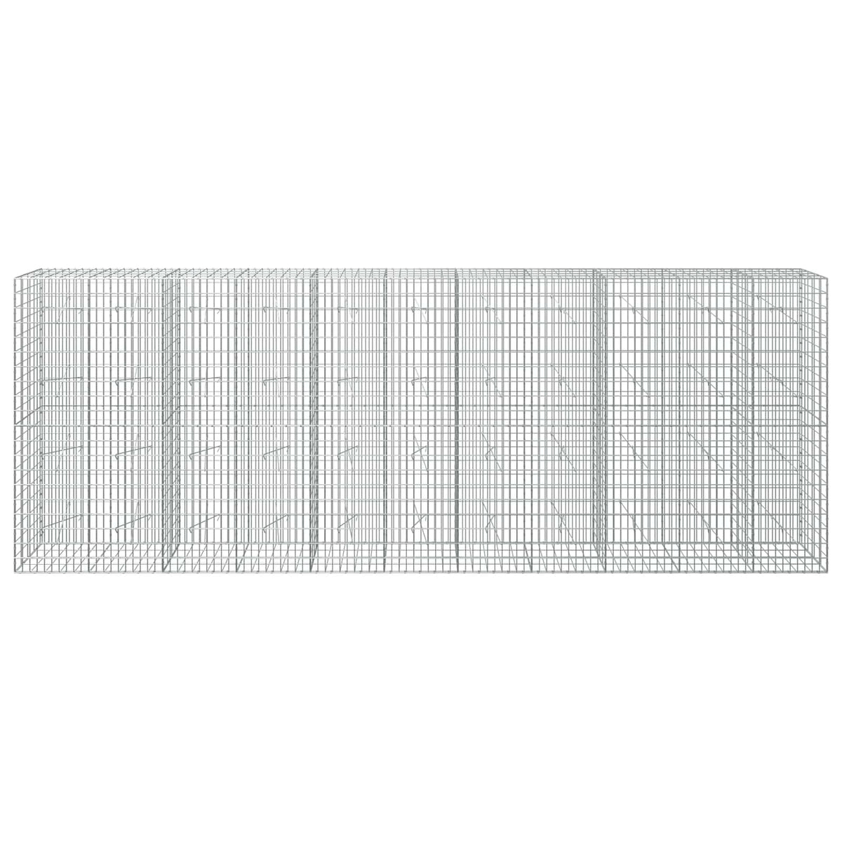 vidaXL Gabion with 5 mm Wire and 5x10 cm Mesh 550x20x200 cm 3