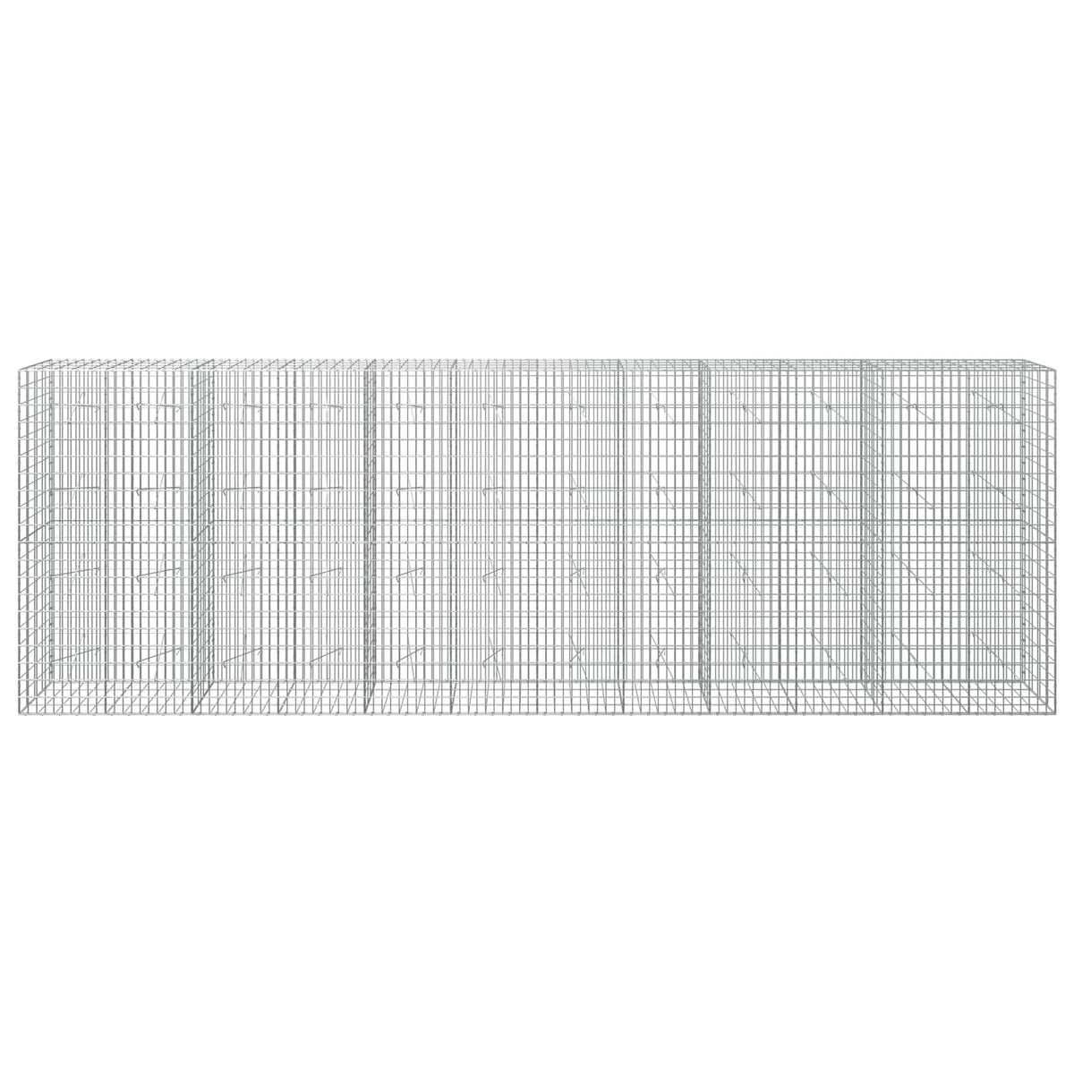 vidaXL Gabion with 5 mm Wire and 5x10 cm Mesh 600x20x200 cm 3