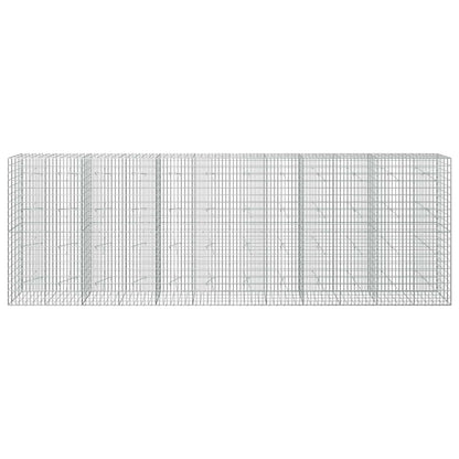 Gabion with 5 mm Wire and 5x10 cm Mesh 50x20x200 cm Height 200 cm Thickness 20 cm 50–1000 cm 600 cm