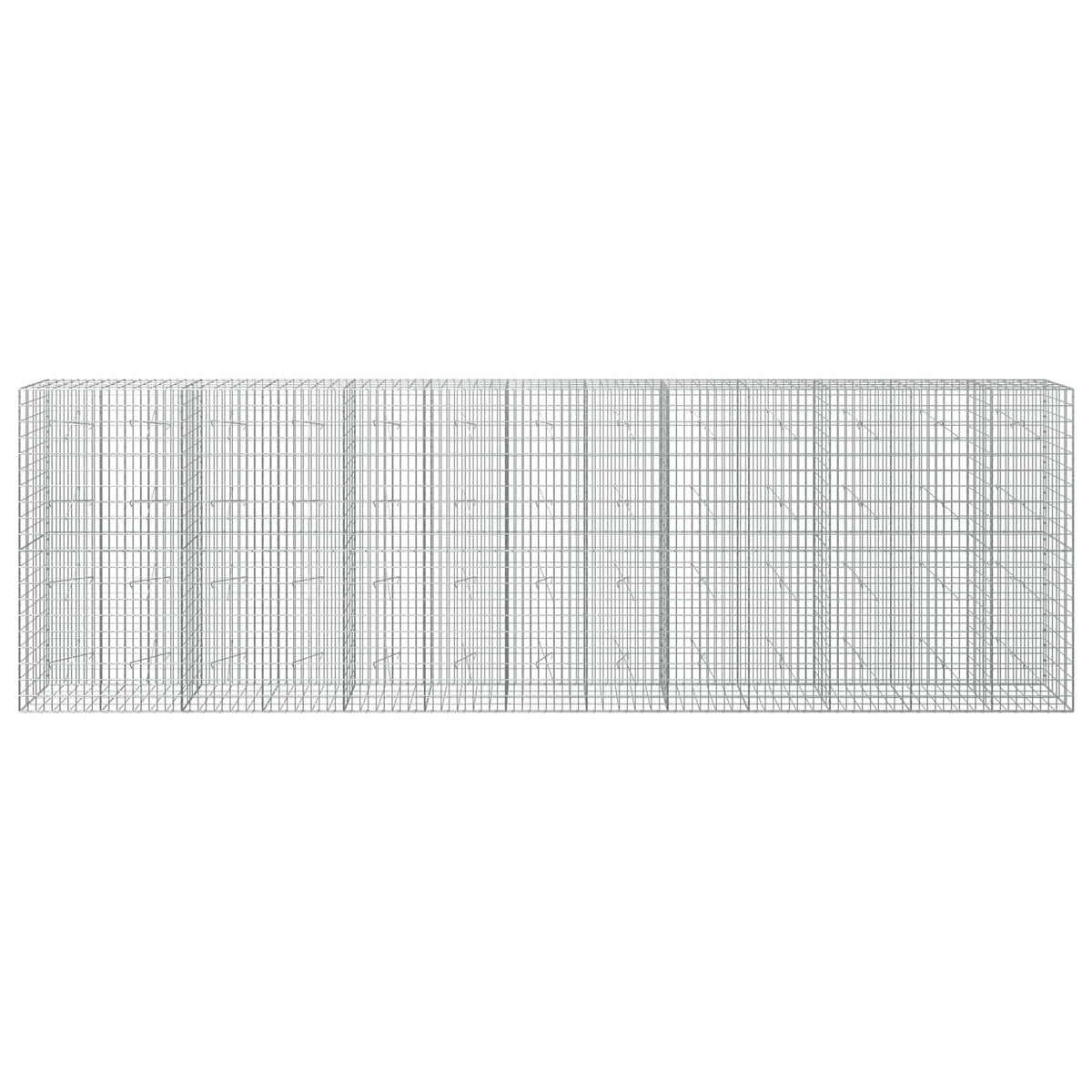 vidaXL Gabion with 5 mm Wire and 5x10 cm Mesh 650x20x200 cm 3