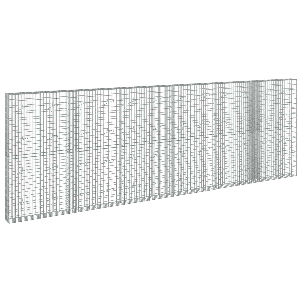 vidaXL Gabion with 5 mm Wire and 5x10 cm Mesh 700x20x200 cm 2