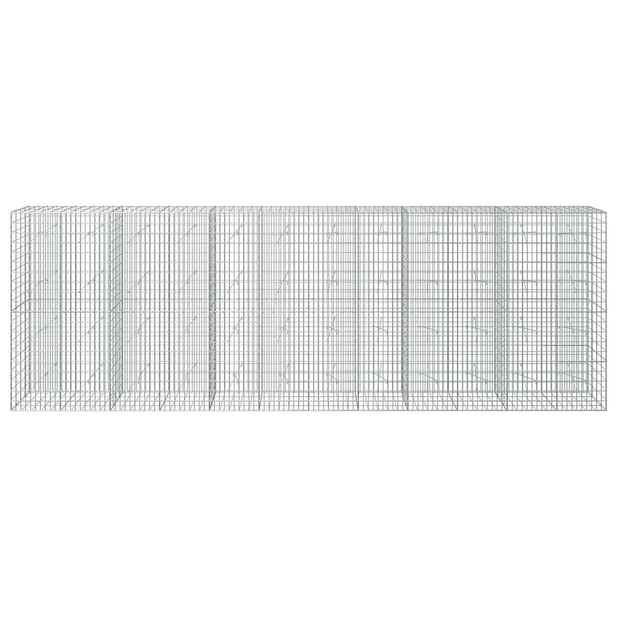vidaXL Gabion with 5 mm Wire and 5x10 cm Mesh 700x20x200 cm 3