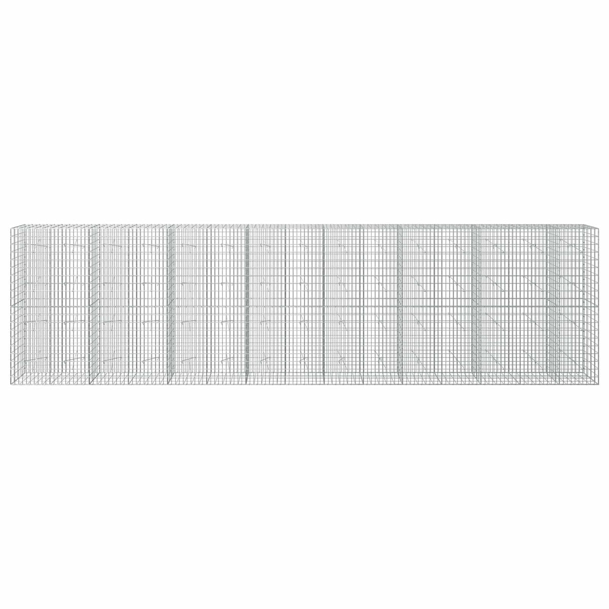 Gabion with 5 mm Wire and 5x10 cm Mesh 50x20x200 cm Height 200 cm Thickness 20 cm 50–1000 cm 750 cm